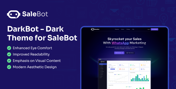DarkBot v1.1.0 – SaleBot的深色主题组件PHP源码下载