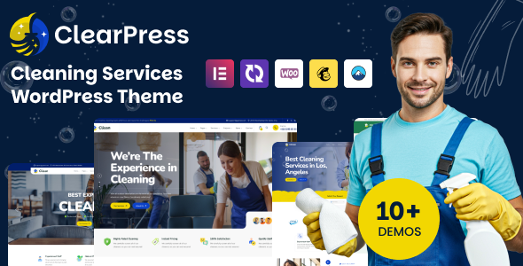 ClearPress 1.0.0 – 清洁服务 WordPress 主题下载