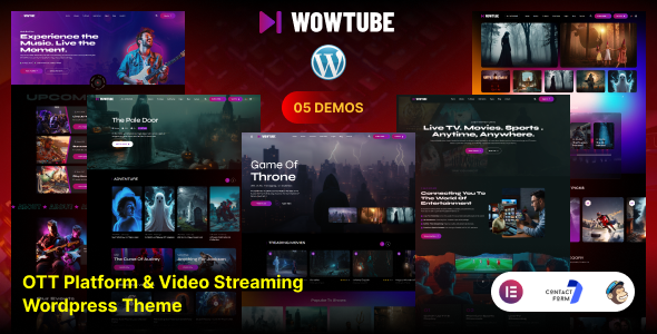 WowTube v1.0.0 – OTT平台和视频流媒体WordPress主题下载