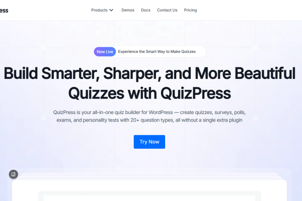 QuizPress Pro v1.1.0 创建调查、投票/测试wordpress插件下载