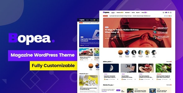 Bopea v1.1.4 报纸和杂志 WordPress 主题下载