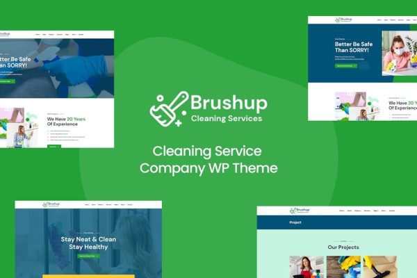 Brushup v1.3 清洁服务公司 WP 主题下载