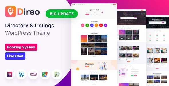 Direo v2.25 信息导航和列表 WordPress 主题下载