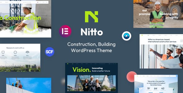 Nitto v1.0 – 建筑施工类WordPress主题下载