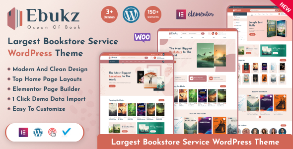 Ebukz v1.0.0 – 电子书和电子阅读商店 WordPress 主题下载
