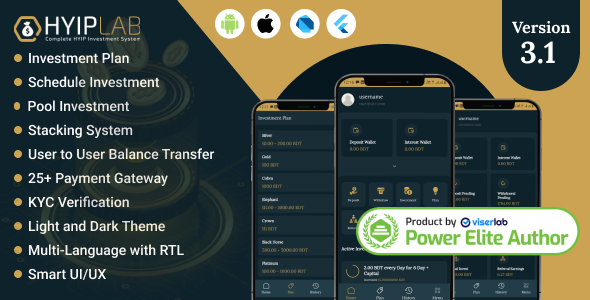 HYIPLab v3.1 – 跨平台移动应用程序app源码下载