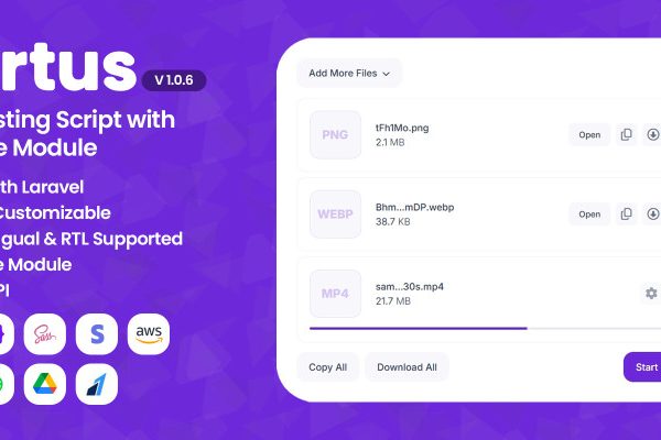 Portus v1.0.6 – 高级文件托管脚本PHP源码下载