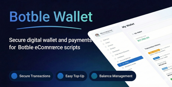 E-Wallet v1.0.1 – 适用于 Botble 电商脚本的支付钱包系统PHP源码下载