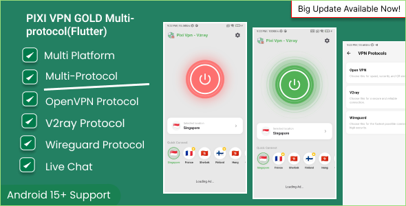 Pixi VPN v1.0 – 支持多种协议的VPN App源码下载