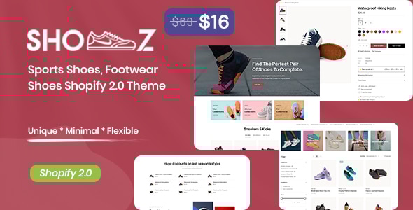 Shooz v1.0 – 运动鞋、休闲鞋 Shopify 2.0 主题下载