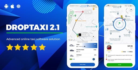 Droptaxi v2.3.0 白标出租车应用程序软件脚本 PHP源码下载