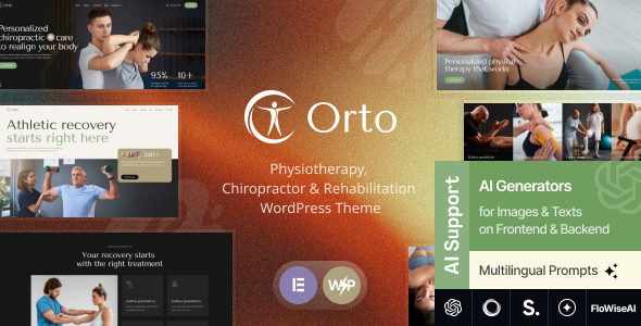 Orto v1.0 – 物理治疗、脊椎按摩和康复中心 WordPress 主题下载