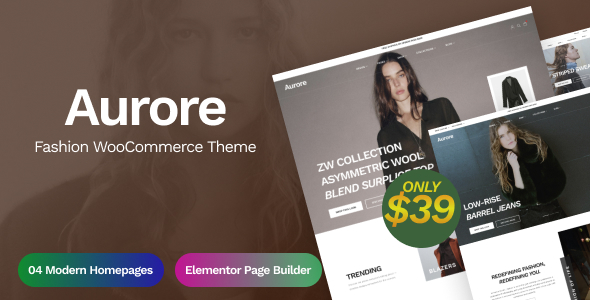 Aurore v1.0 – 时尚 WooCommerce 主题下载