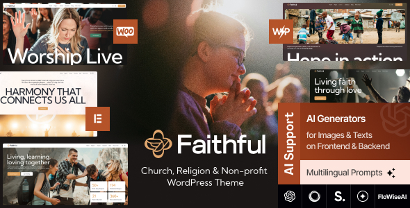 Faithful v1.0 – 教会和宗教非营利组织 WordPress 主题下载