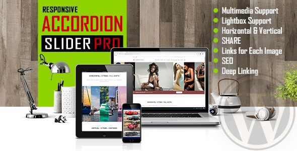 Accordion Slider PRO v1.3 响应式图片和视频 WordPress 展示插件下载