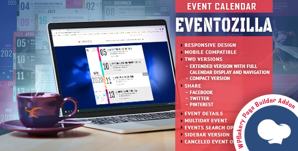 EventoZilla – Event Calendar – Addon For WPBakery Page Builder v1.4.2 事件日历插件插件下载