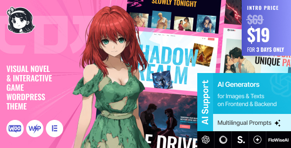 ComX v​​1.0 – 视觉小说和互动游戏 WordPress 主题下载