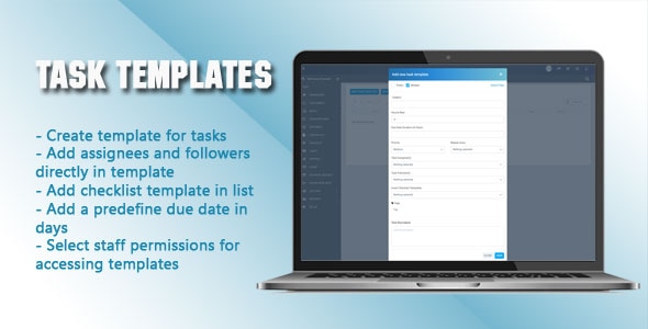 Task Templates for Perfex CRM v1.0.1 PHP源码下载