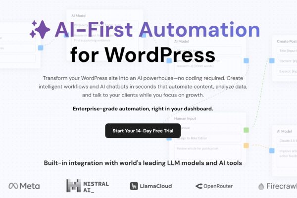 AI Workflow Automation Pro v1.8.4 智能 AI 工作流程wordpress插件下载