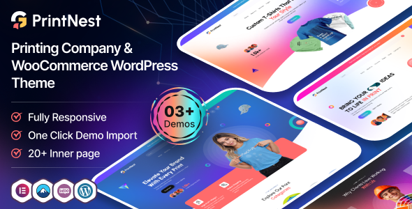 PrintNest v1.0 – 印刷公司和 WooCommerce WordPress 主题下载