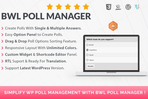 BWL Poll Manager v2.0.0 投票系统插件下载