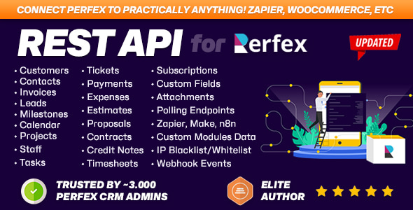 REST API module for Perfex CRM v2.1.4 PHP源码下载
