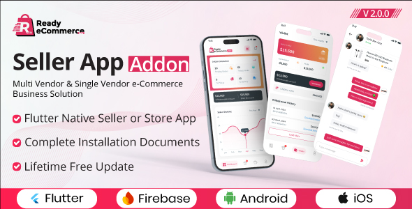 Ready eCommerce – E-Commerce Seller App – Store App – Provider App – Vendor App Addon v2.0.1 源码下载