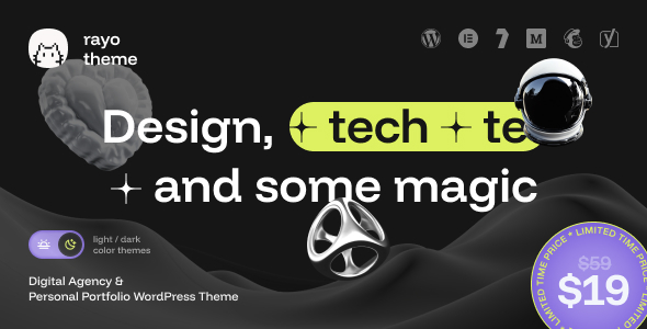 Rayo v1.0.1 – 数字机构及个人Portfolio WordPress 主题下载