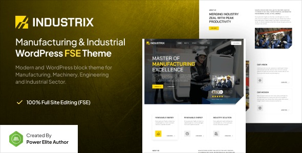 Industrix v1.0.0 工业与制造 WordPress 主题下载
