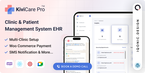 KiviCare(TM) Pro v4.1.0 – 诊所和患者管理系统电子病历(附加组件)插件下载