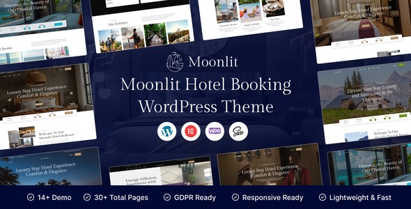 Moonlit v1.2.0 酒店预订 WordPress 主题下载