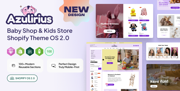 Azulirius v2.1.0 – 婴儿用品店和儿童用品店 Shopify 主题下载