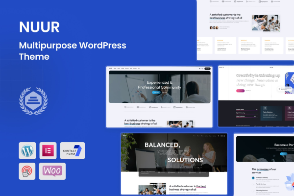 Nuur v1.0 多用途创意 WordPress 主题下载