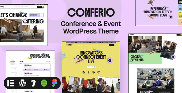 Conferio v1.0.0 活动会议 WordPress 主题下载