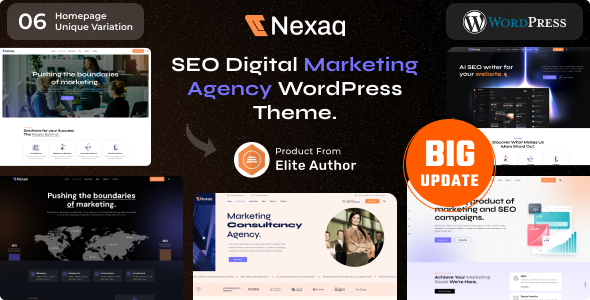 Nexaq v1.2.0 – 数字营销机构 WordPress 主题下载