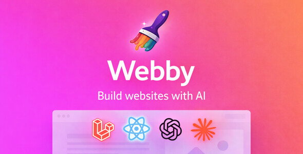 Webby v1.0.4 —— AI 驱动的无代码网站构建 SaaS 平台源码下载
