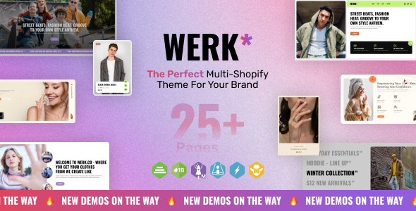 Werk – Clothing Shopify Theme OS 2.0 服装 Shopify 主题下载