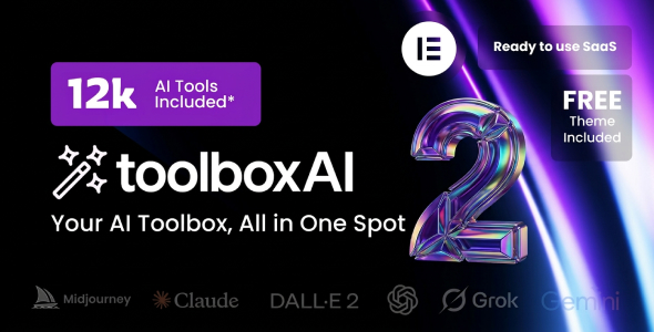 ToolboxAI v2.0.1 —— 做AI工具导航网站的模板Saas系统 wordpress插件下载
