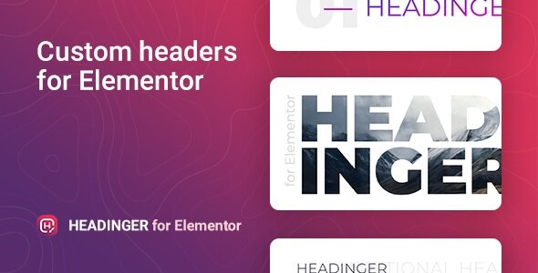 Headinger v1.1.5 Elementor 可自定义标题插件下载