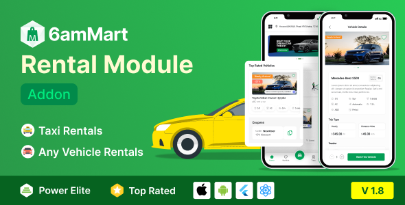 6amMart Car Rental Module Addon v1.8 6amMart源码汽车租赁模块插件下载
