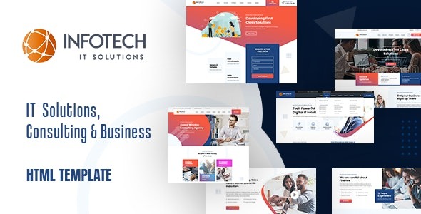 Infotech v1.1 IT解决方案 HTML5 模板下载