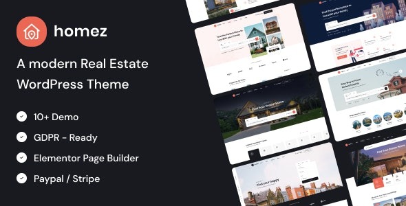 Homez v1.0.32 房地产 WordPress 主题下载