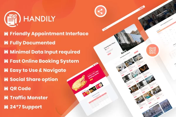 Handily Booking System v1.0.0 wordpress预订系统插件下载