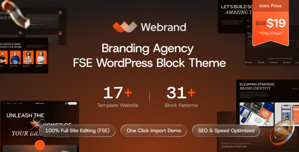 Webrand v1.0.0 品牌代理机构 WordPress 区块主题下载