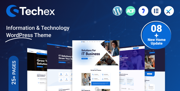 Technox v1.0.1 IT 解决方案与服务 WordPress 主题下载