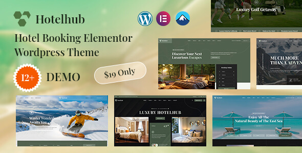 Hotelhub v1.0.1 豪华度假村预订 WordPress 主题下载