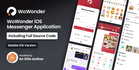 WoWonder IOS Messenger v5.0 – WoWonder 移动应用程序app源码下载