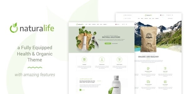 NaturaLife v2.2 健康与有机 WordPress 主题下载