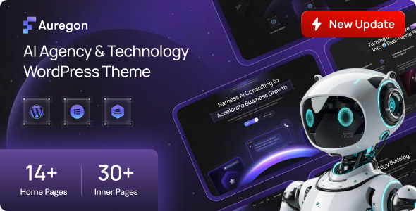 Auregon v1.0.1 AI 代理与科技 WordPress 主题下载