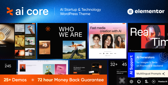AI Core v1.0 —— AI 初创与科技 WordPress 主题下载